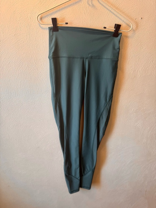 Vuori Pants - Vuori Daily Legging High Rise Mesh Panel 7/8 Leggings Teal Green S Athleisure